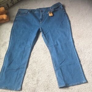 New with tags Apuor Mens jeans 48x32 style ym003 boot, cut, basic blue